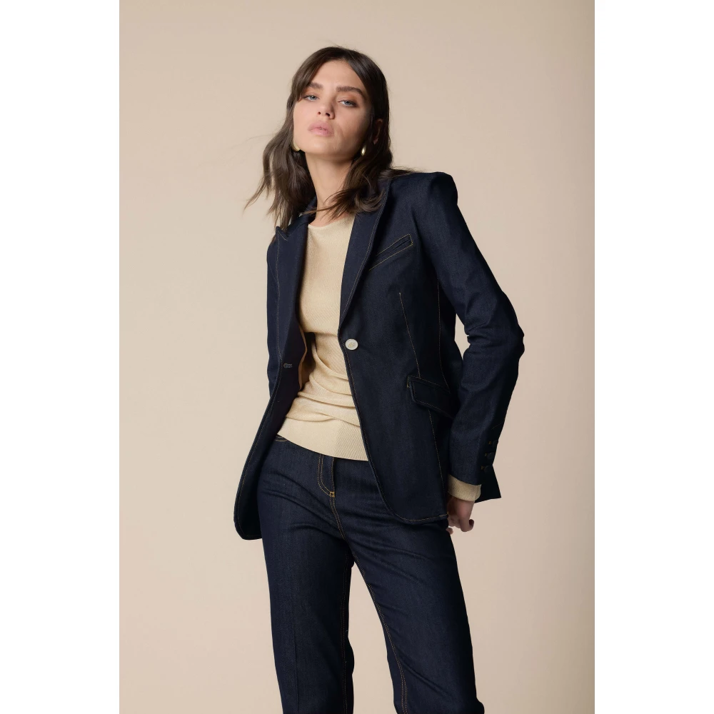 Kocca Stijlvolle Blazers voor een chique uitstraling Blue Dames