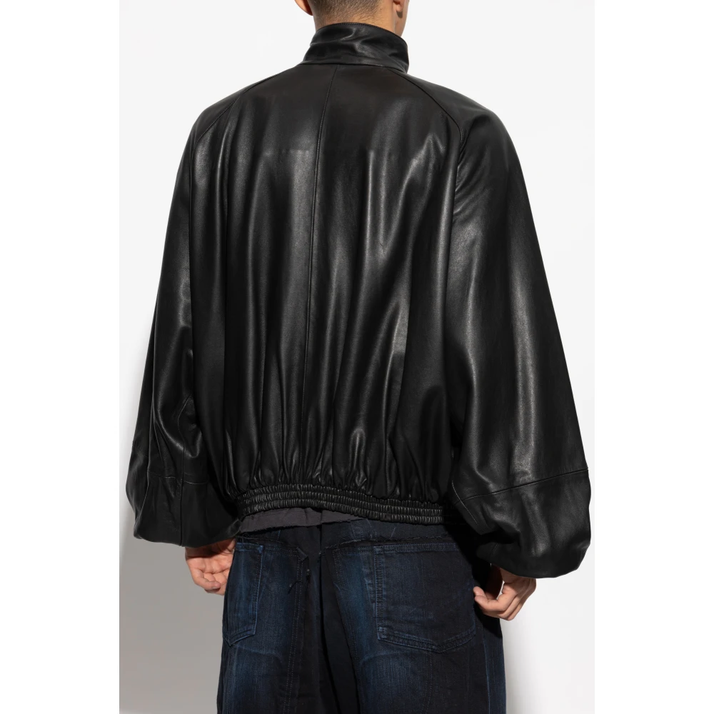 Balenciaga Leren jas Black Heren