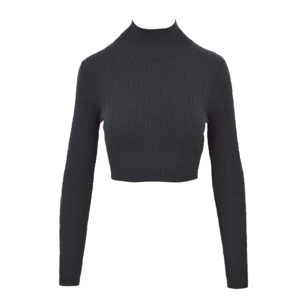 John Richmond Slim Fit Turtleneck Sweater Black, Dam