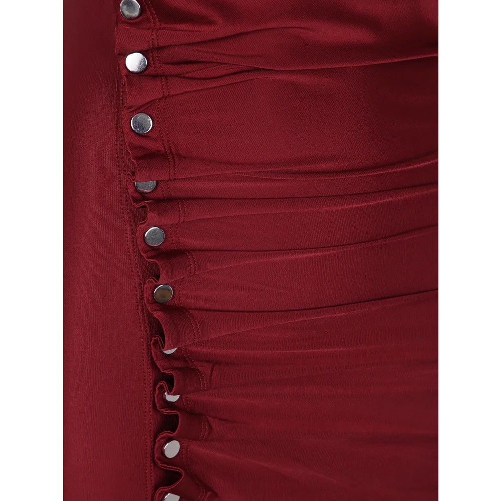 Paco Rabanne Zachte Jersey Jurk Red Dames