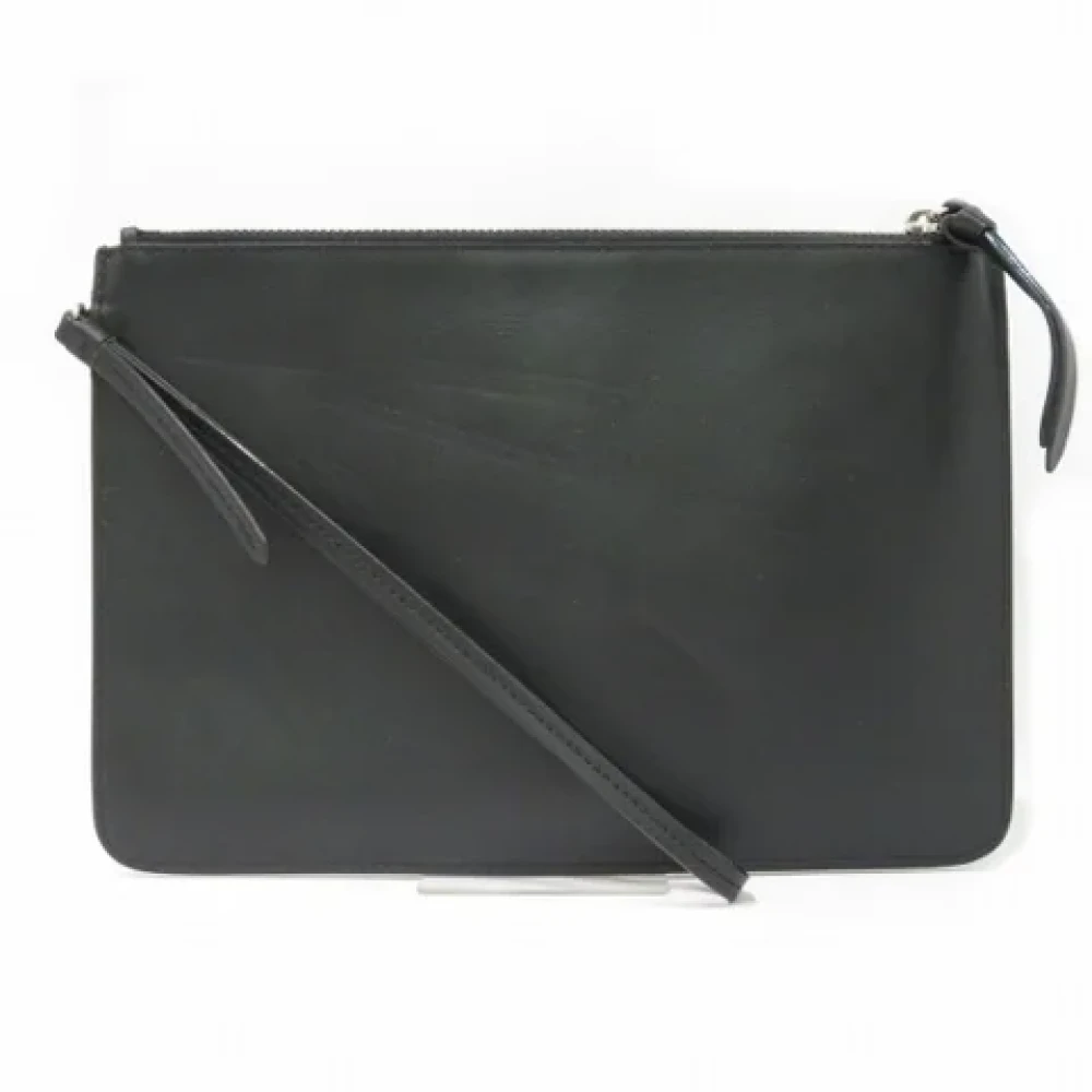 Jimmy Choo Pre-owned Leather clutches Black Dames