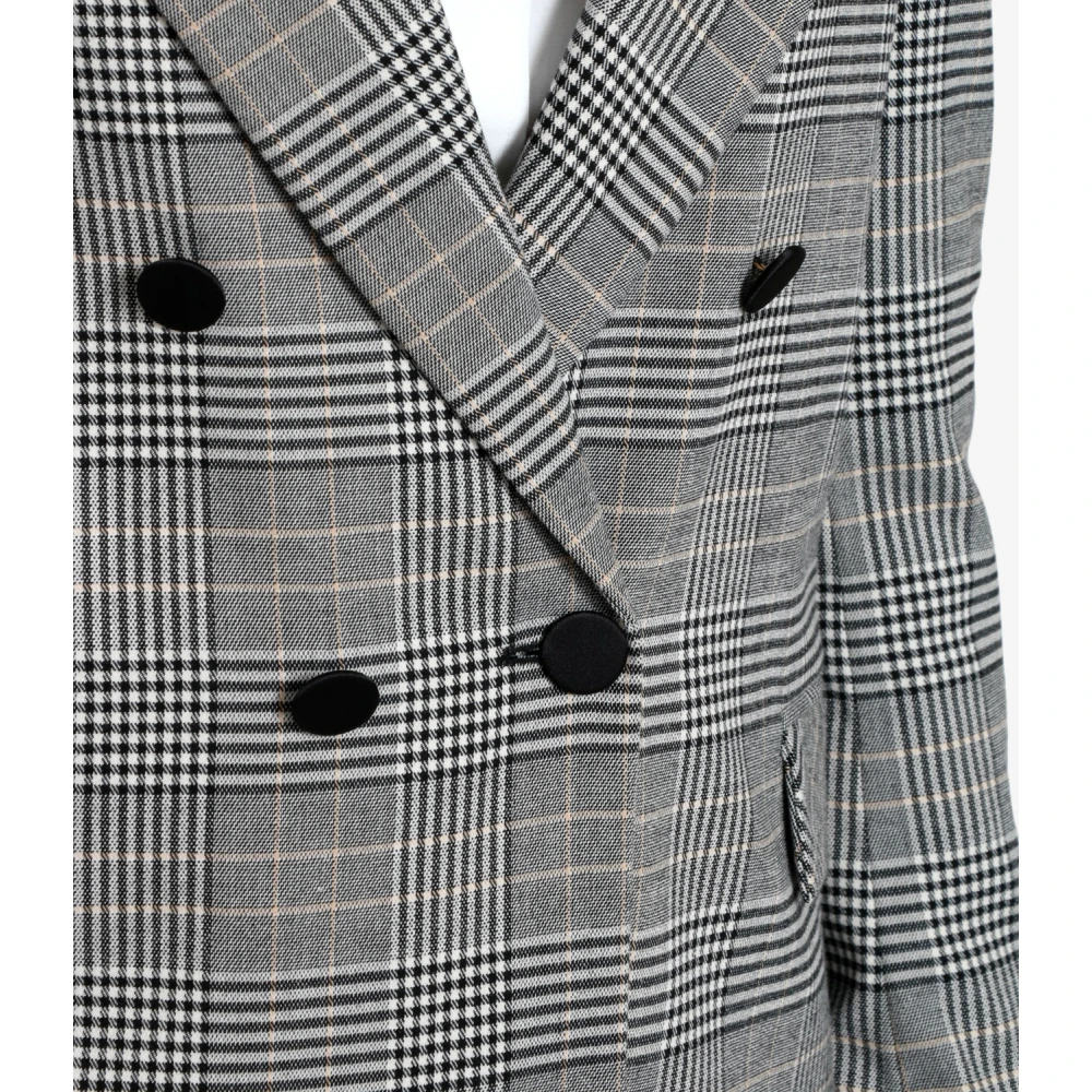 Aniye By Stijlvolle Double-Breasted Polyester Blazer Gray Dames