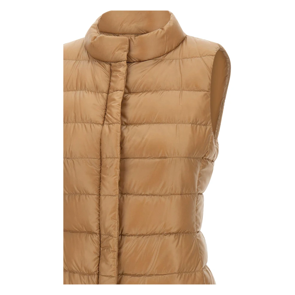 Herno Camel Vest met ganzendons Brown Dames