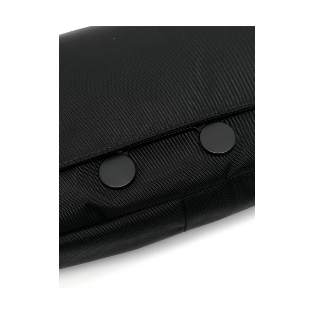 Marni Zwarte Foldover Bum Bag met Magneetsluiting Black Heren
