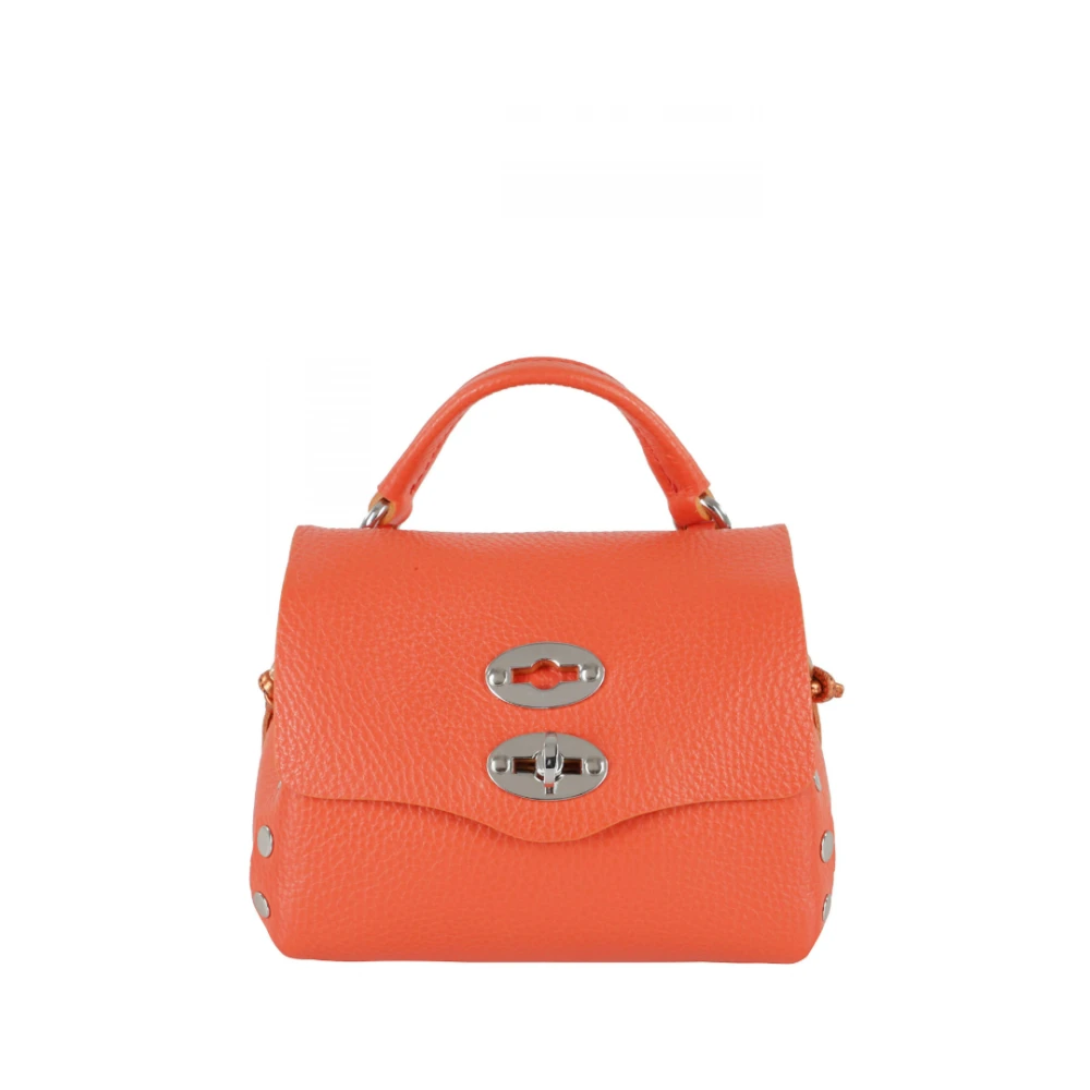 Zanellato Oranje Leren Tas met Metalen Sluiting Orange Dames