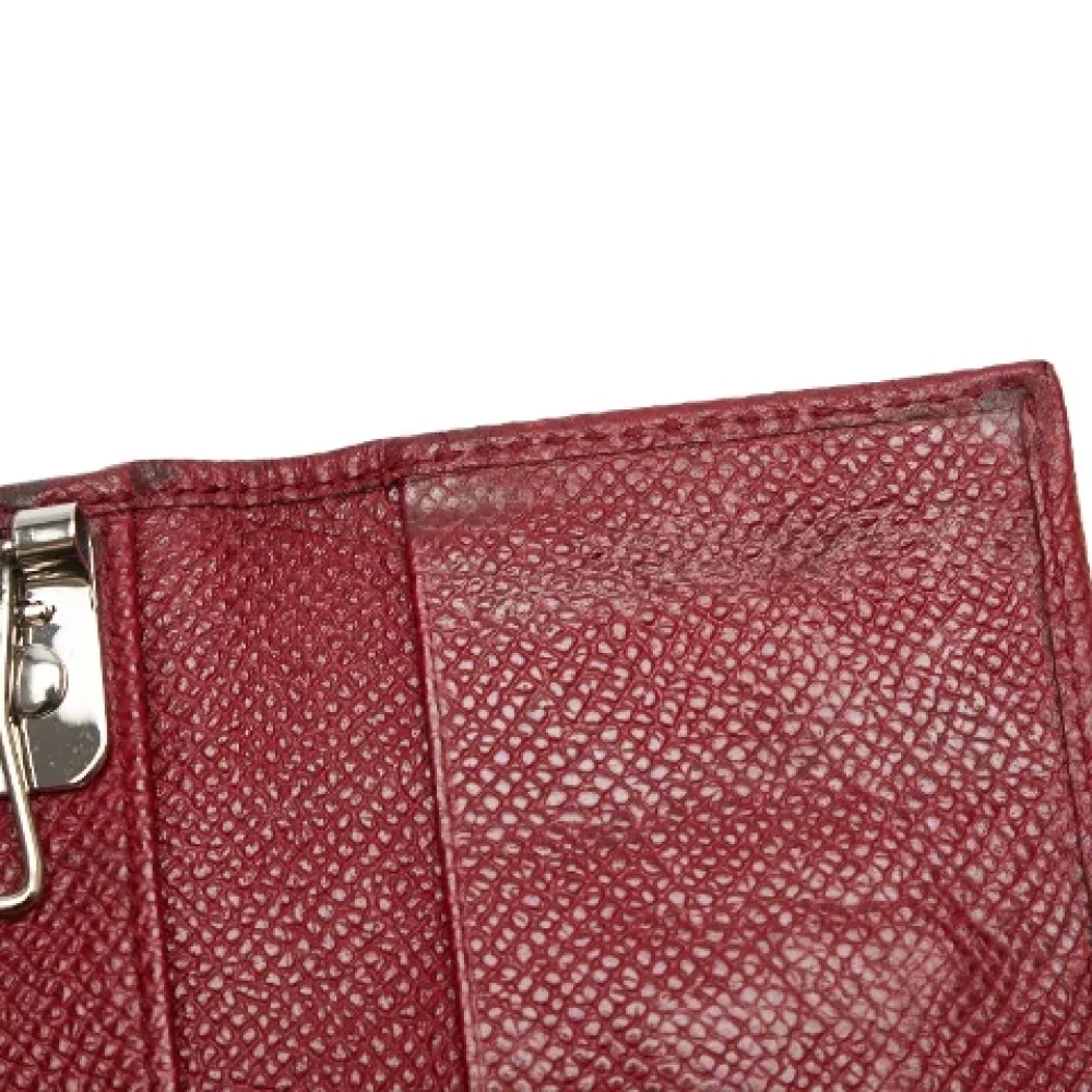 Bvlgari Vintage Pre-owned Leather key-holders Red Dames