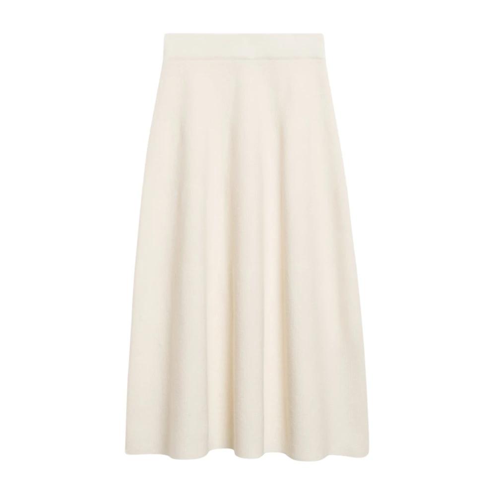 IVY OAK A-lijn Gebreide Rok in Vintage Cream White Dames