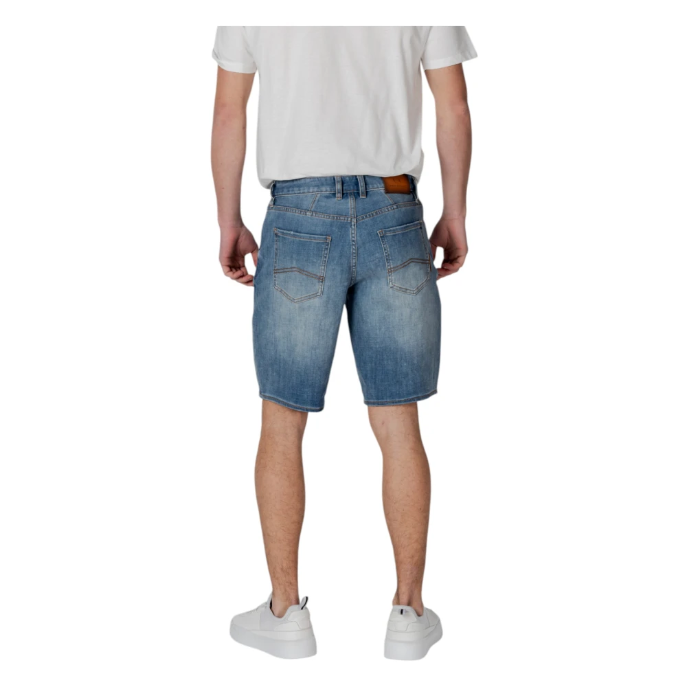 Armani Exchange Casual Bermuda Shorts Collectie voor Mannen Blue Heren