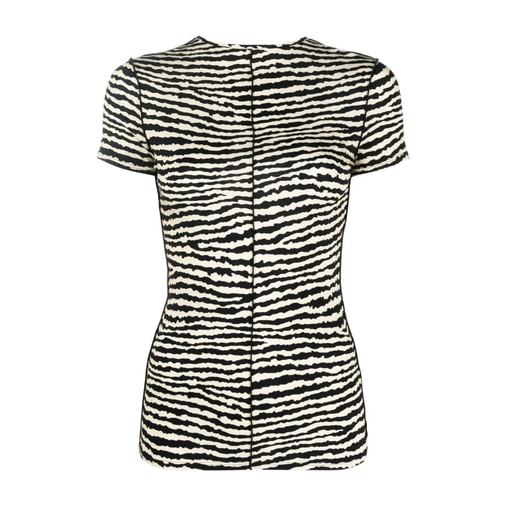 Proenza Schouler Casual Multicolor Korte Mouw Jersey Top Multicolor Dames