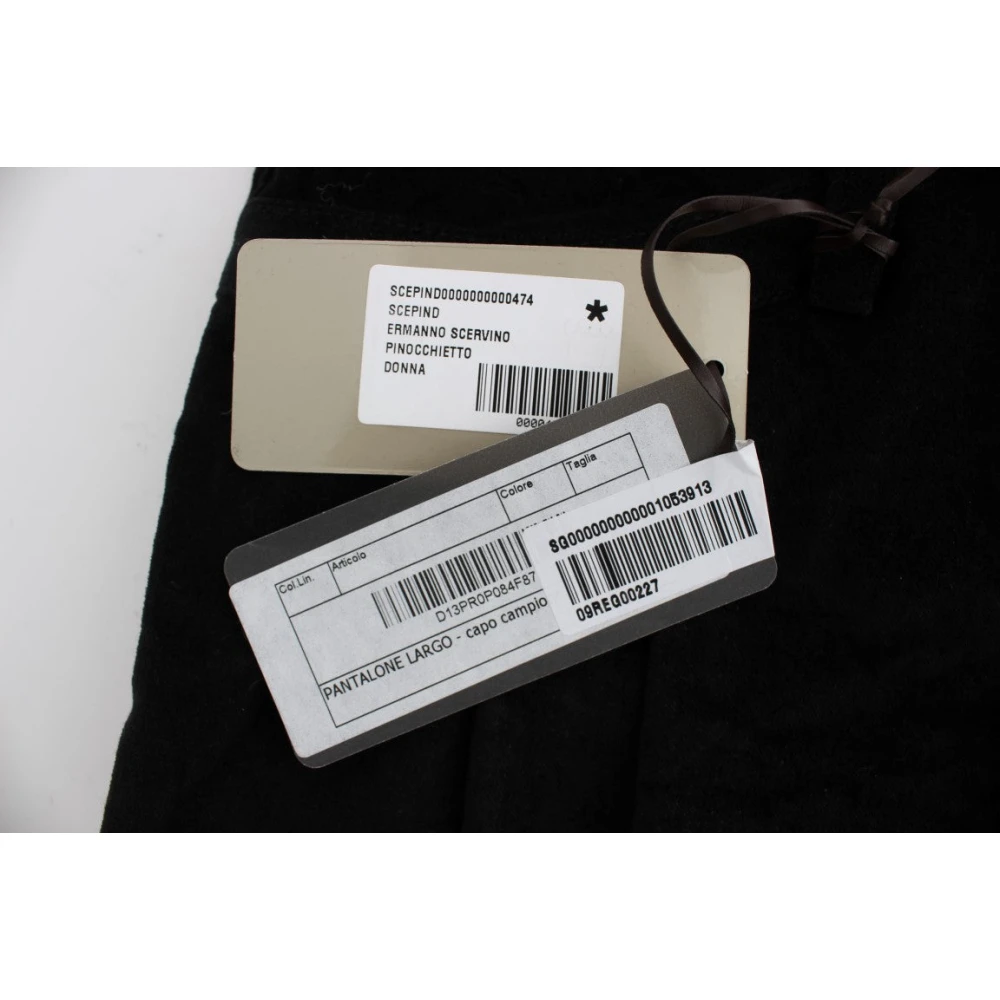 Ermanno Scervino Zwarte Wijde Pijp Katoenen Jeans Black Dames