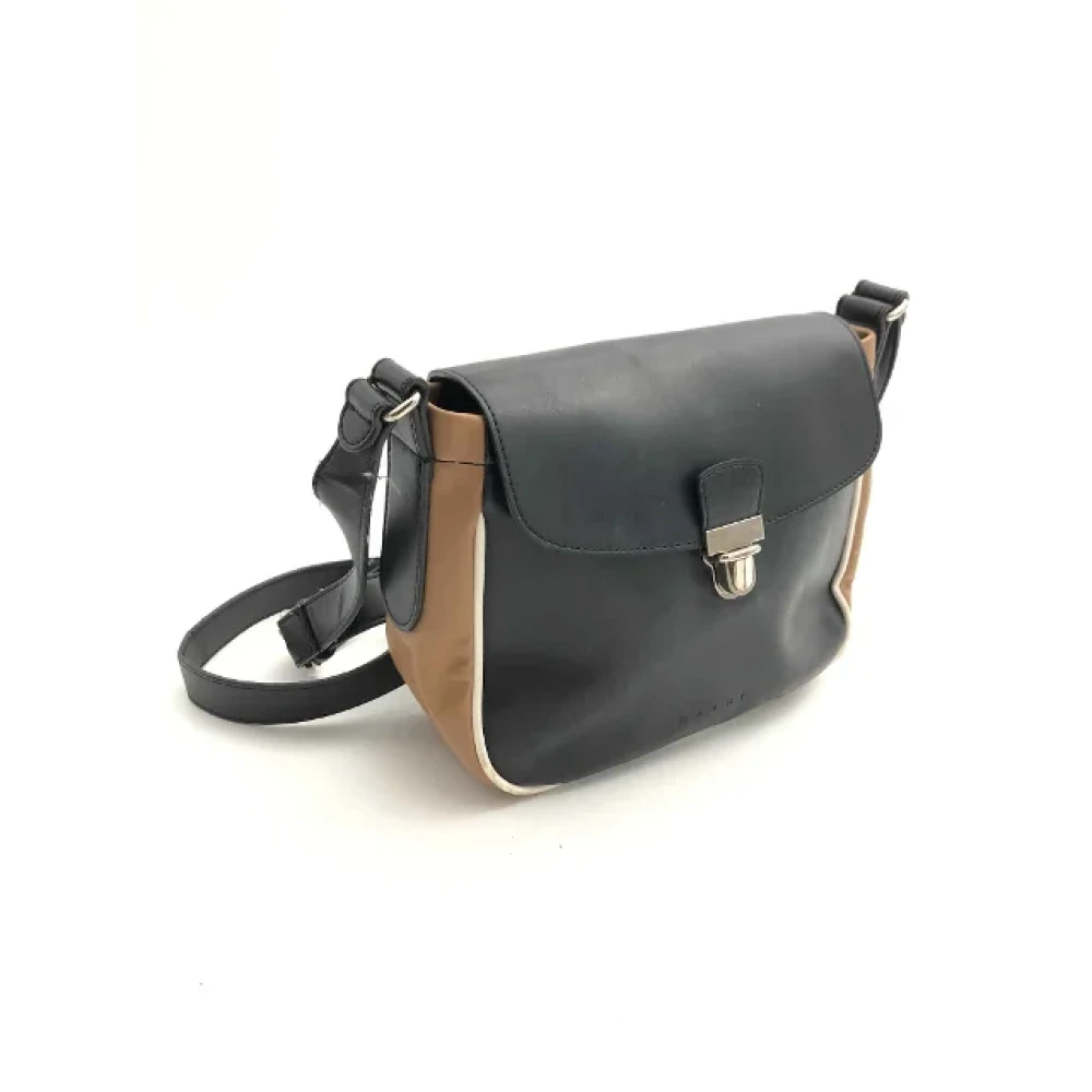 Marni Pre-owned Leather crossbody-bags Black Dames