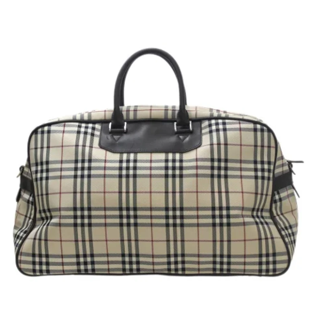 Burberry Vintage Pre-owned Fabric handbags Beige Dames