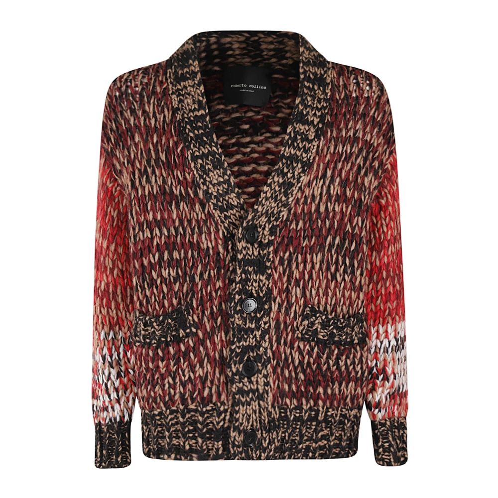 Roberto Collina Alpaca Wol Vest Multicolor Heren