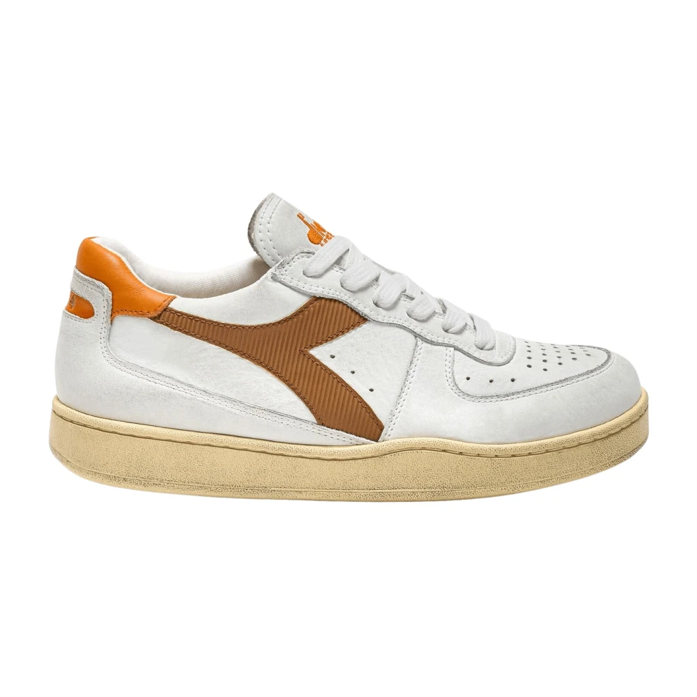 Diadora HeritageMi Basket Low Used Sneaker Heren Schoenen Wit