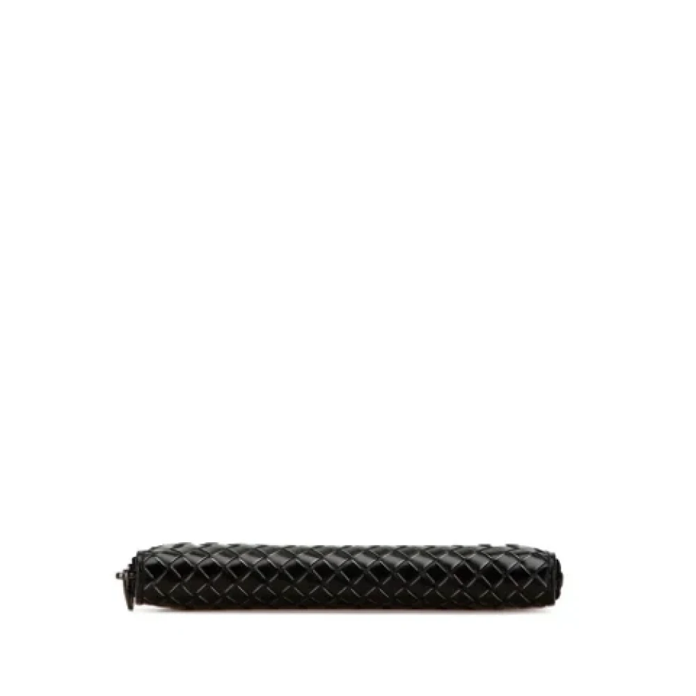 Bottega Veneta Vintage Pre-owned Leather wallets Black Dames