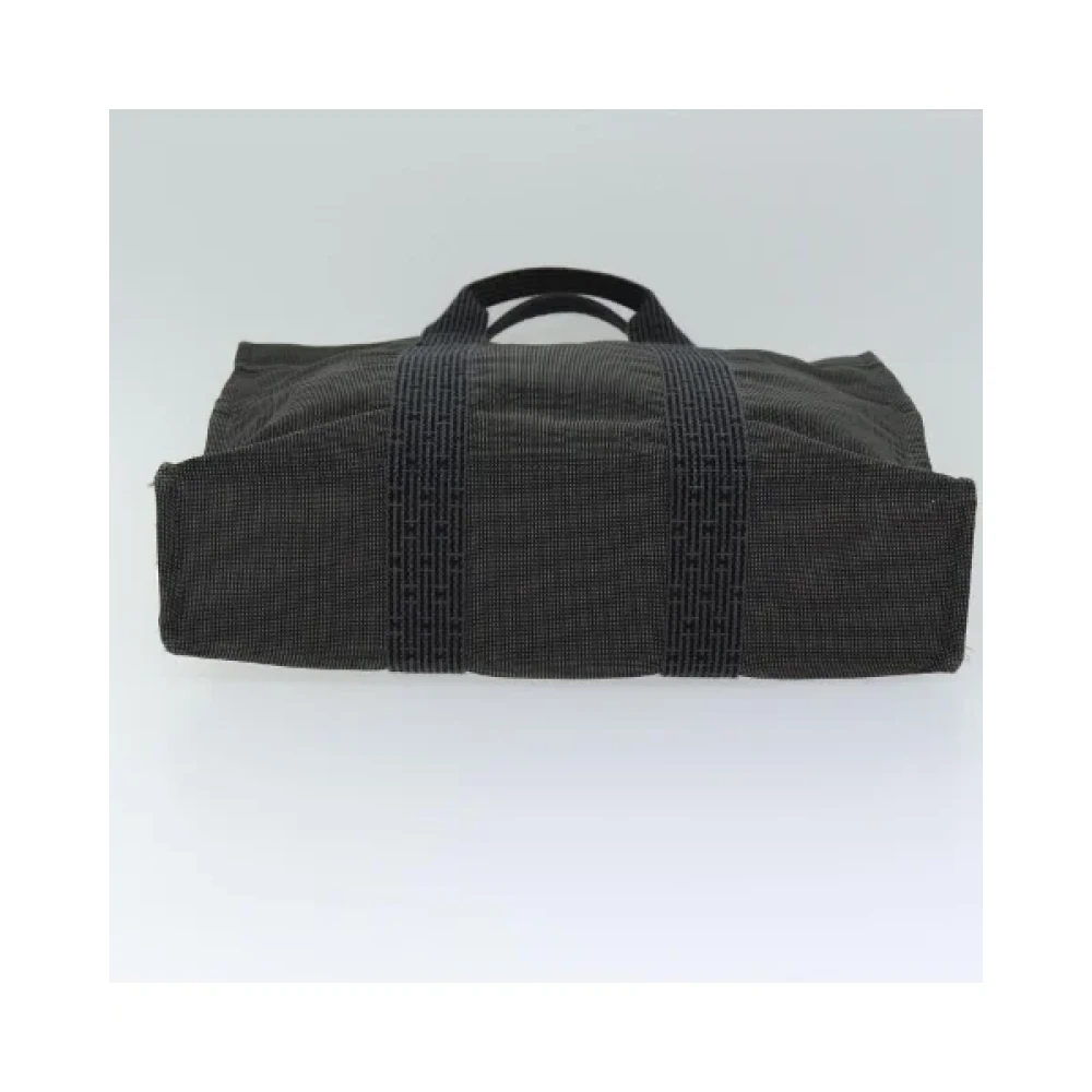 Hermès Vintage Pre-owned Canvas handbags Gray Dames