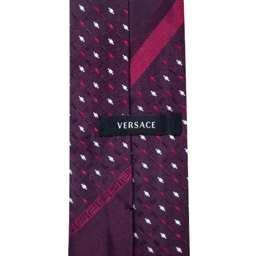Versace Pre-owned Silk home-office Purple Heren