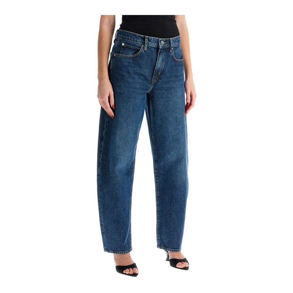 Frame Barrel Cut Denim Jeans Blue Dames