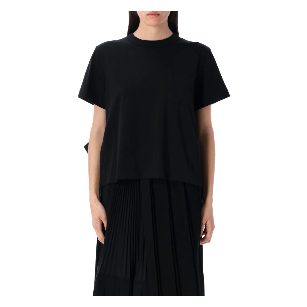 Sacai - Tops > T-Shirts - Black - Sacai - Modalova