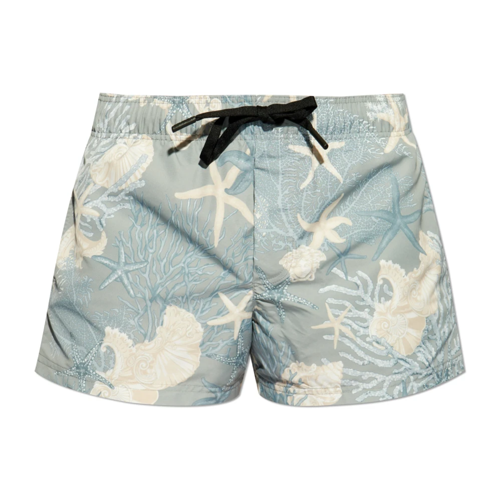 Versace Zwembroek met 'Barocco Sea' patroon Multicolor Heren