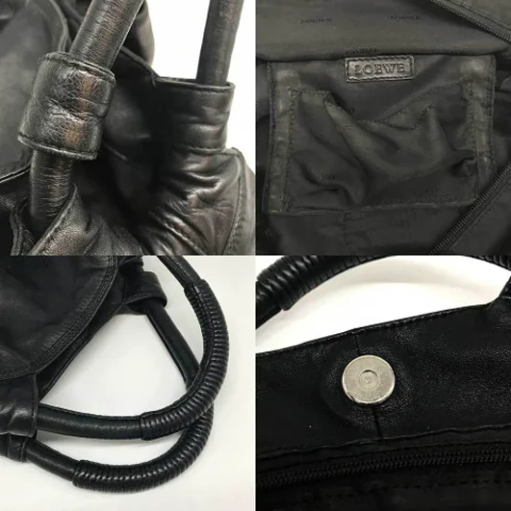 Loewe Pre-owned Leather handbags Black Dames