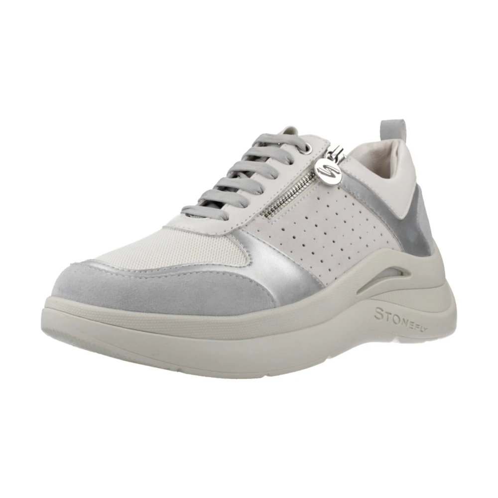 Stonefly Rocha 9 Velour/Tex Dames Schoenen Wit