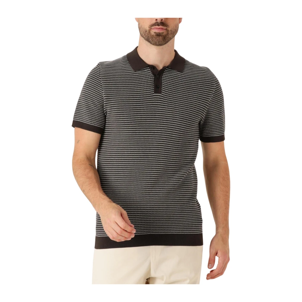 Drykorn Men's Brown Triton Polo - Polo Shirts - M - Tops