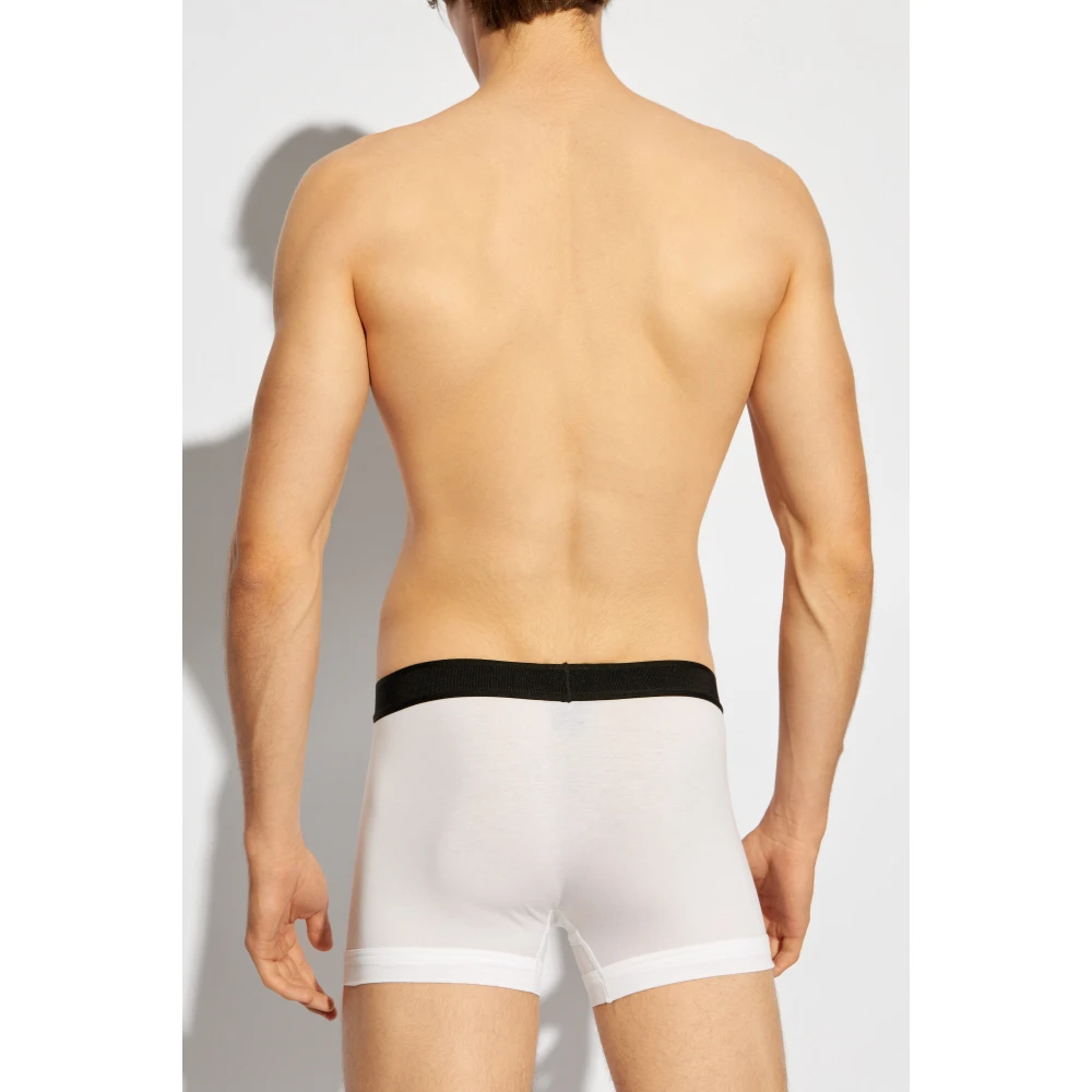 Tom Ford Twee-pack boxershorts met logo White Heren