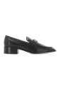black-leather-loafers-with-metal-logo