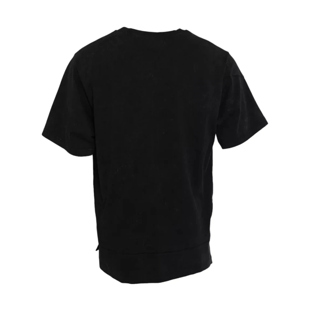 Dolce & Gabbana Grafische Print Katoenen T-Shirt Black Heren