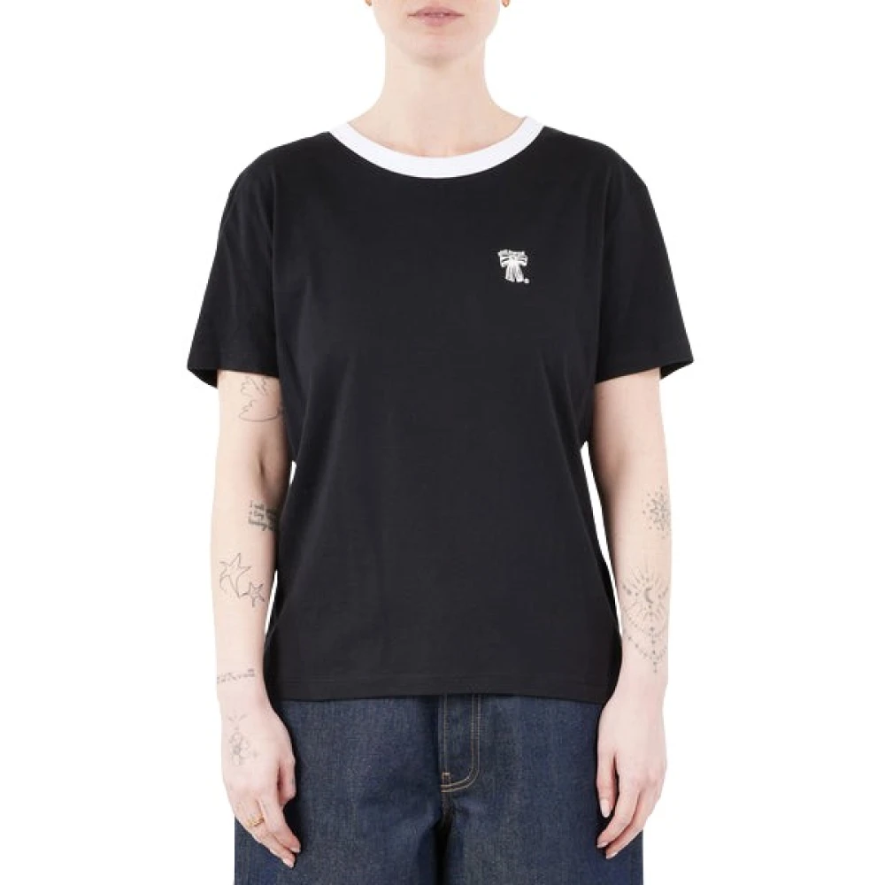 Acne Studios Zwarte T-shirts Fn-Ux-Tshi000100 Black Dames