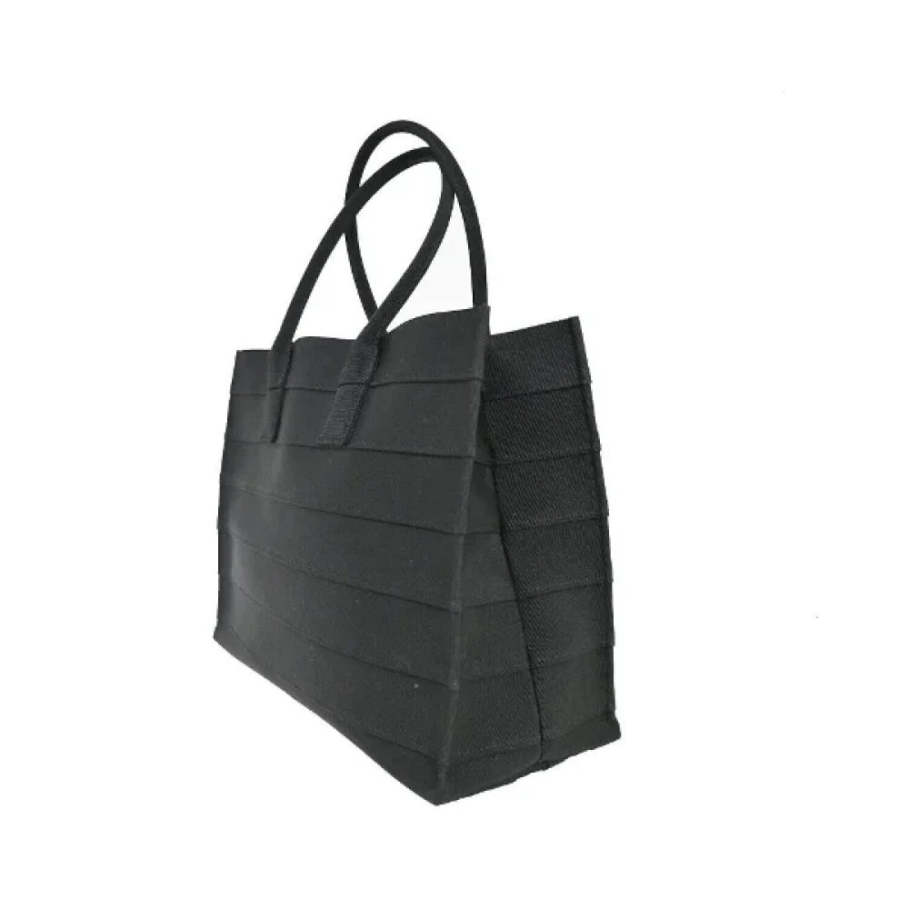 Salvatore Ferragamo Pre-owned Cotton shoulder-bags Black Dames