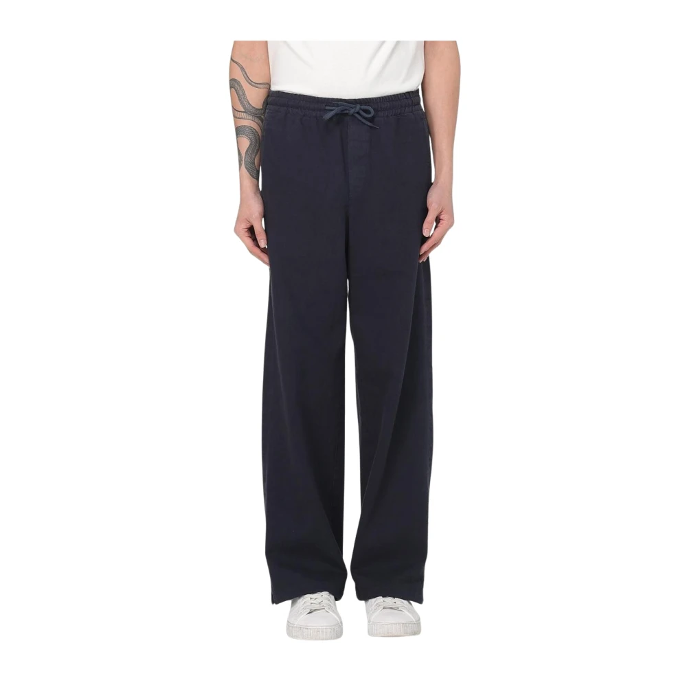 A.p.c. Blå Komfortabla Wide Leg Byxor