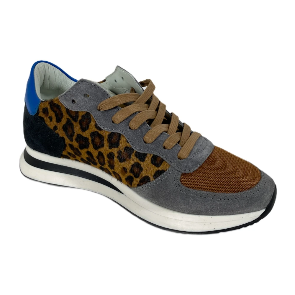 Philippe Model Schoen van kalfsleer met luipaardprint Dames Schoenen Veelkleurig Multicolor
