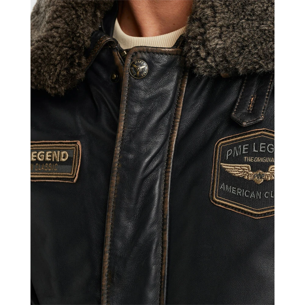 PME Legend Flight Jacket Snowprop Sheep Veg R Brown Heren