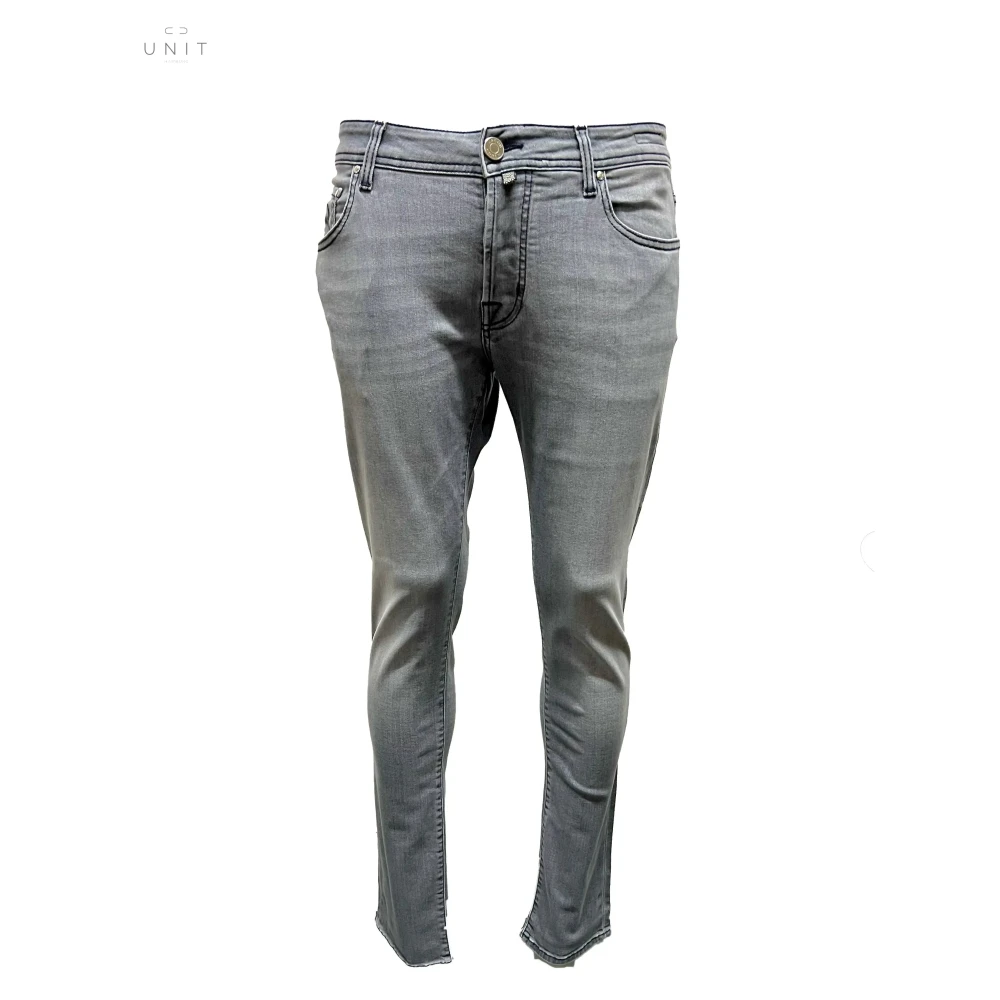 Slim Fit Lysegrå Jeans