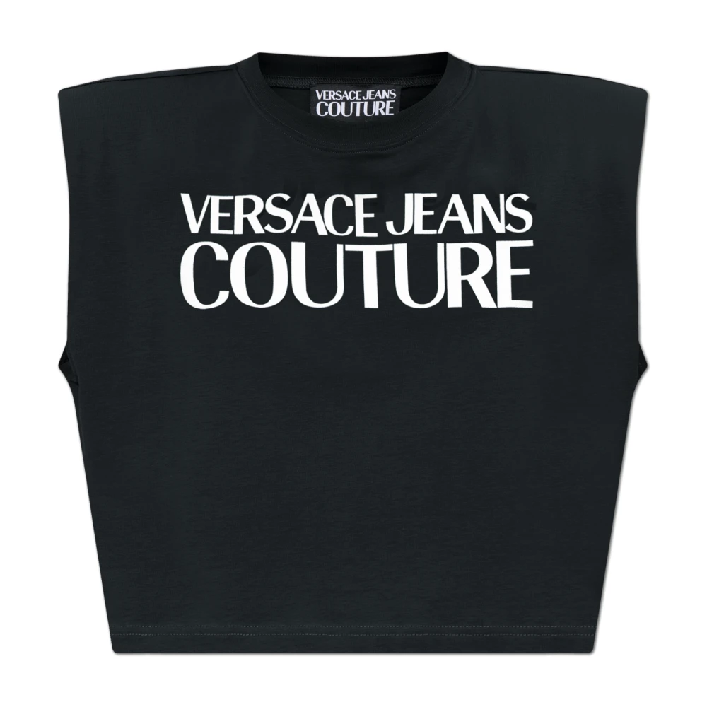 Versace Jeans Couture Ärmlös Topp Black, Dam