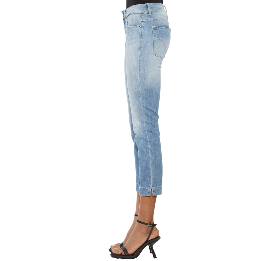 Dondup Rose Cropped Denim Jeans Blue Dames