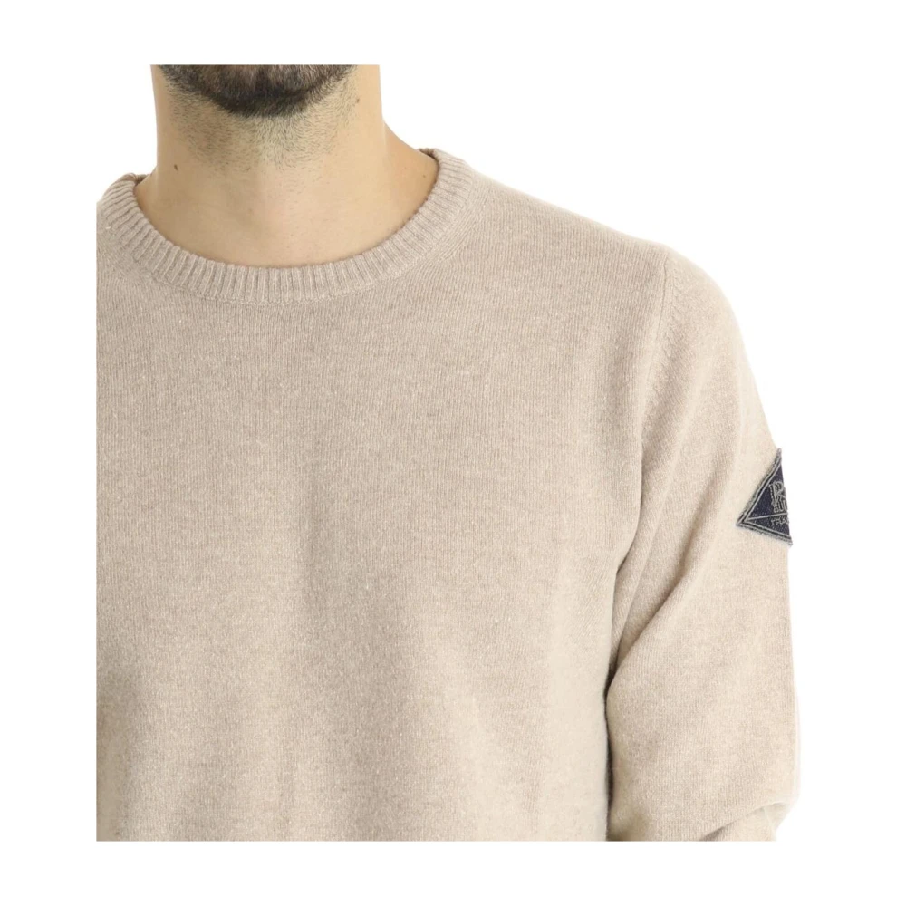 Roy Roger's Ronde Hals Trui Beige Heren