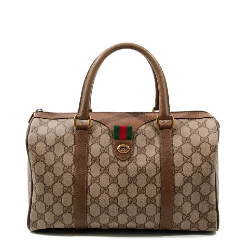 Gucci Vintage Pre-owned Canvas gucci-bags Brown Dames