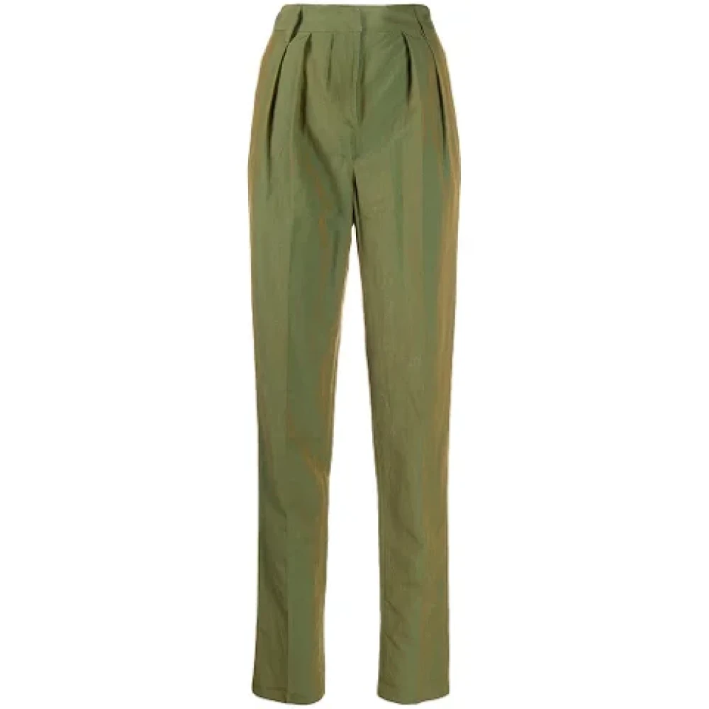 Jean Paul Gaultier Pre-owned Silk bottoms Green Dames