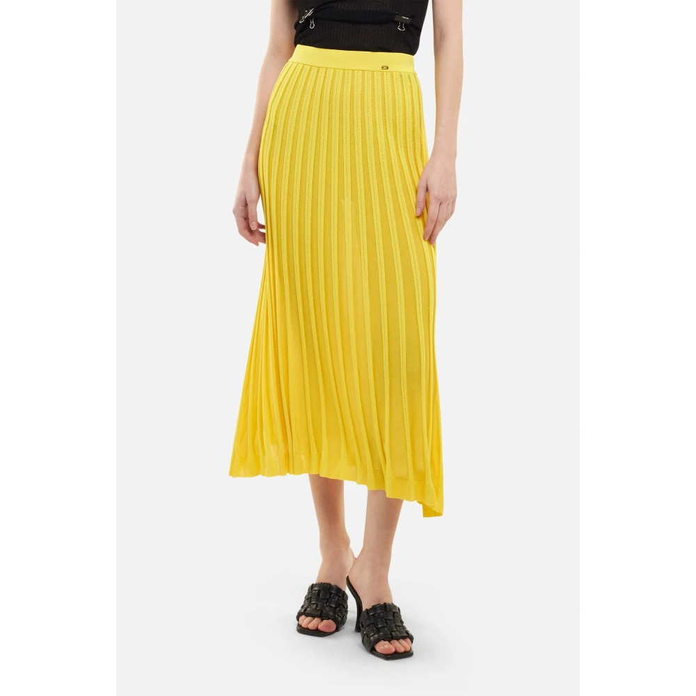 Elisabetta Franchi Midi Skirts Yellow Dames