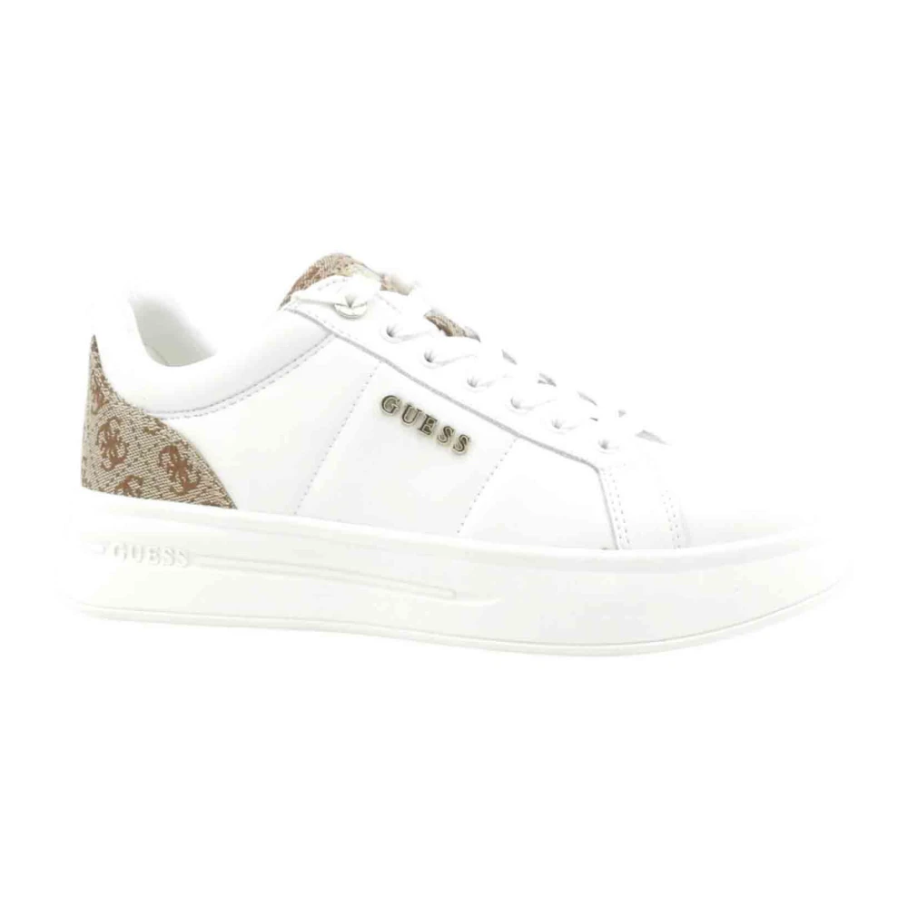 Guess Women's White Sneakers, 3 Uk, Trainers