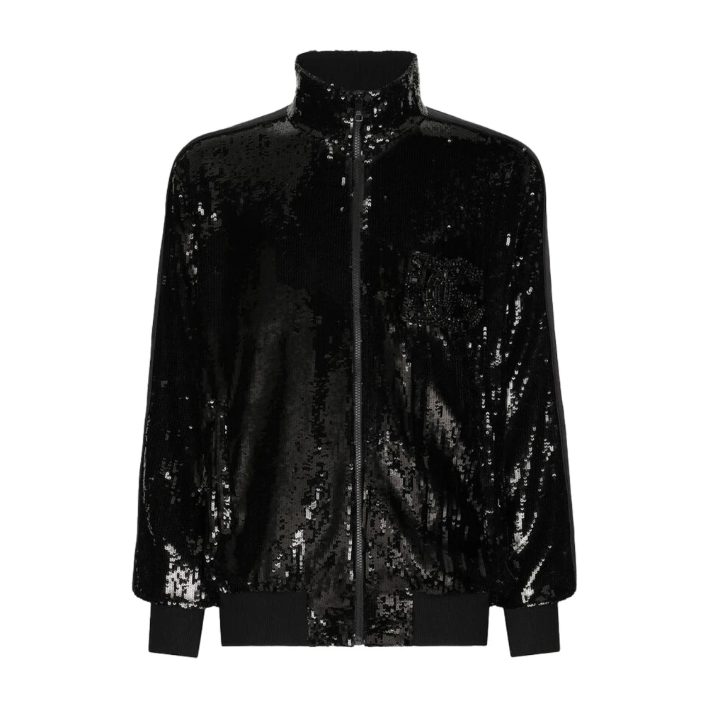 Dolce & Gabbana Men's Black Stylish Jacket For Extra Small