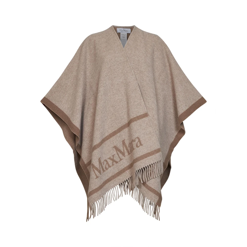 Max Mara Beige Jackets - Female - Ponchos - One Size - Jackets