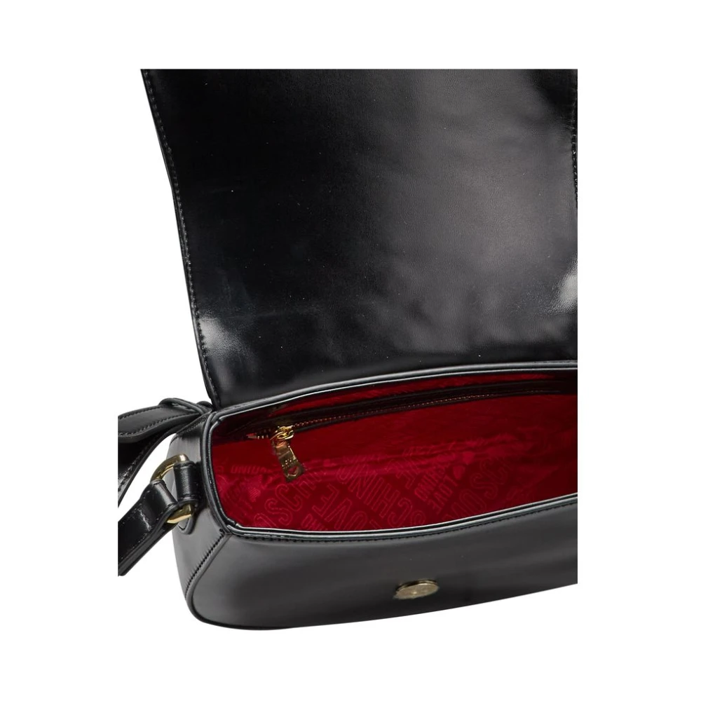 Love Moschino Elegante Crossbody Tas in Zwart Polyethyleen Black Dames