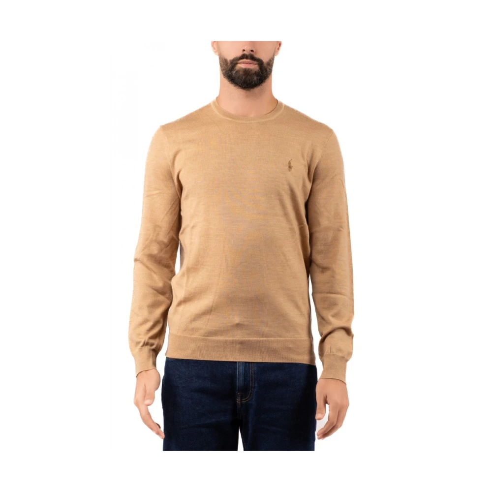 Ralph Lauren Rondgebreide trui Brown Heren