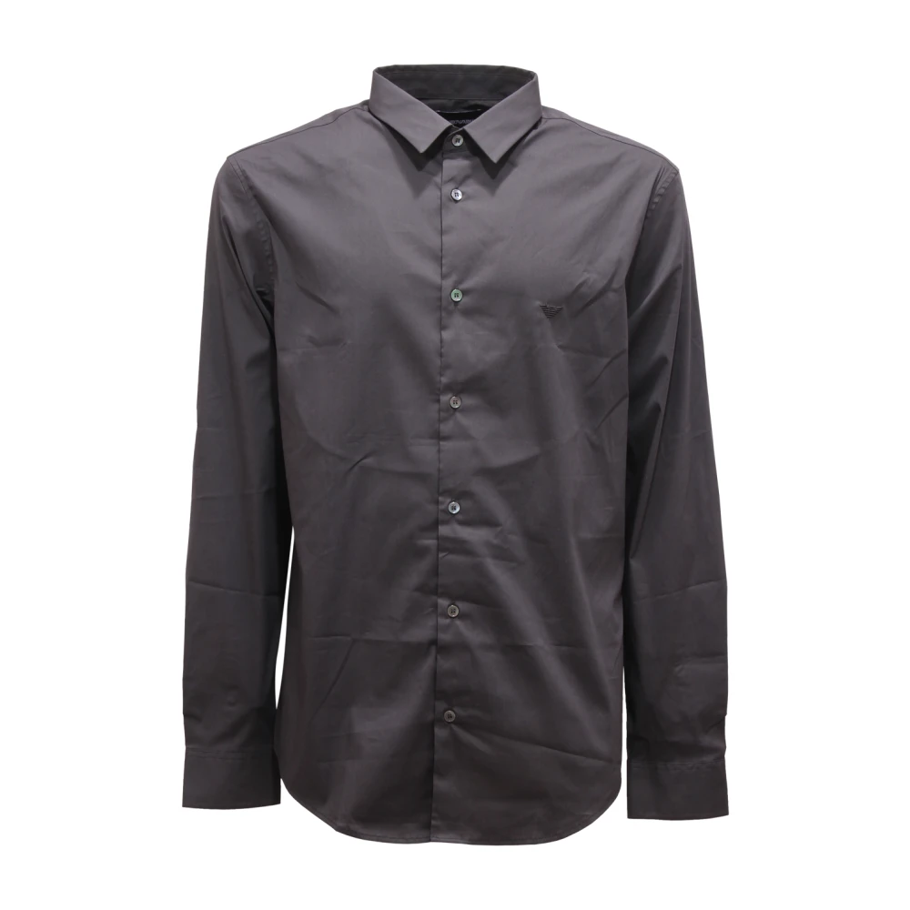 Armani Grå Essential Phantom Skjorta Modell 8N1c09