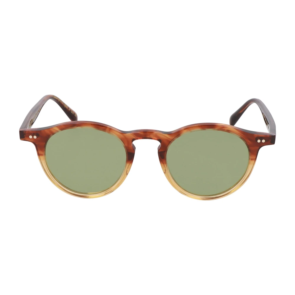 Oliver Peoples Klassiska runda acetat solglasögon Brown, Unisex