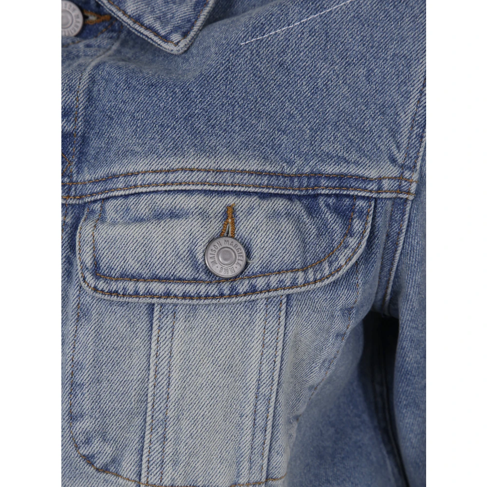 MM6 Maison Margiela Sporty Zip-Up Jas Blue Dames